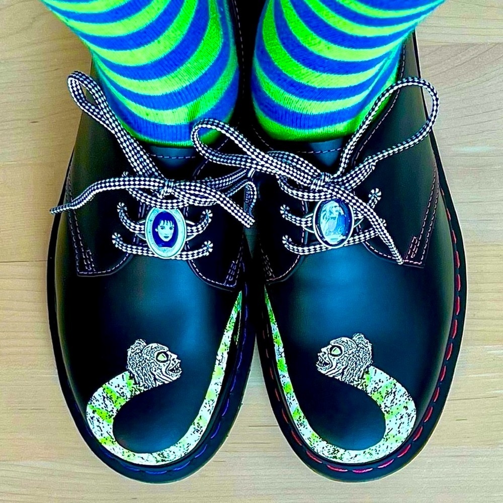 Dr Martens Beetlejuice 1461 Lydia Lace-Up Oxfords 6 W / 5 M Limited Edition Rare